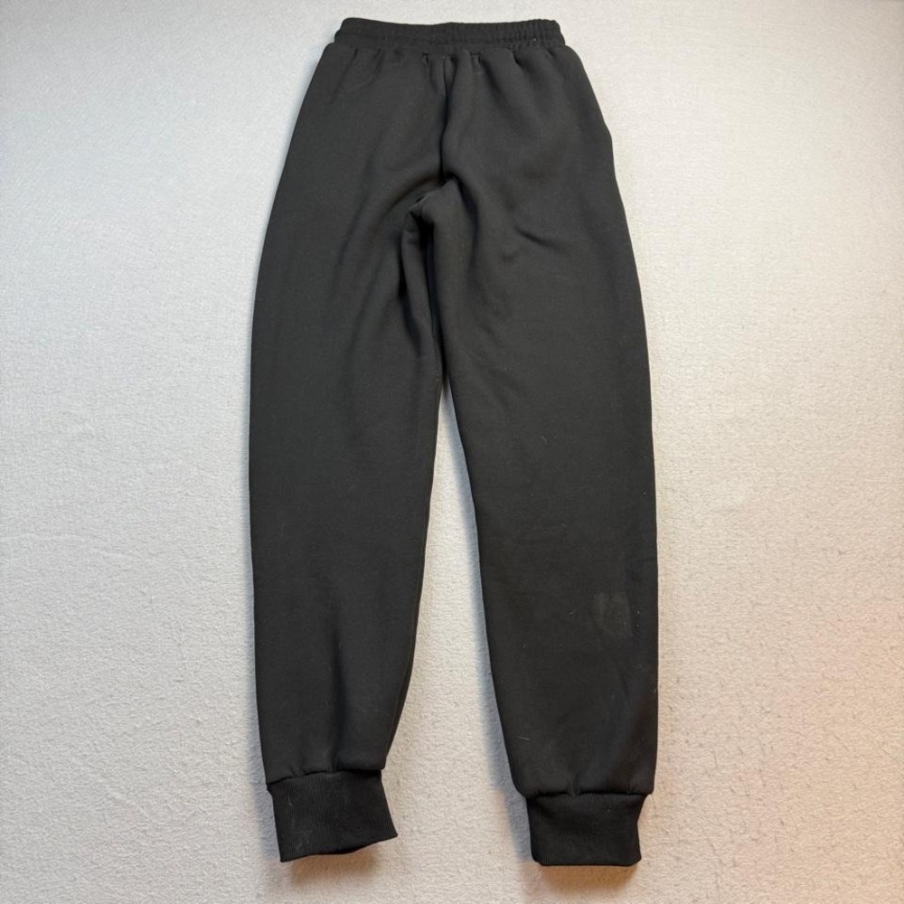 Fleece Lined Black Jogger Pants Size Small Cozy Winter - Picture 7 of 8